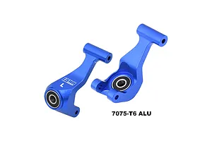 GPM Aluminium Rear Hubs with Larger Inner Bearings 2Pcs - Blue