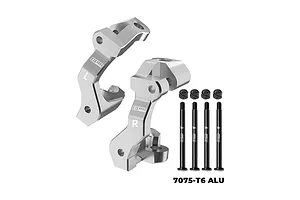 GPM Aluminium Hub Carriers (C-Hubs) With Mounting Hardware 2Pcs - Silver