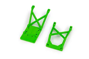 Traxxas Front and Rear Skid Plates - Green
