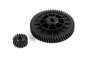 Rovan Hardened Steel 17T/57T Helical Spur Gear and Pinion Set - Hex Clutch image 113530