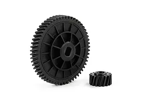 Rovan Hardened Steel 17T/57T Helical Spur Gear and Pinion Set - Hex Clutch image 113534