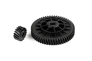 Rovan Hardened Steel 17T/57T Helical Spur Gear and Pinion Set - Hex Clutch image 113535