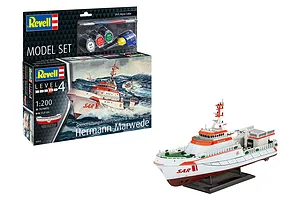 Revell 1/200 S&R Vessel "Hermann" Lifeboat Scaled Plastic Model Starter Kit image 113600