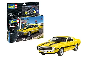 Revell 1/25 1970 Shelby Mustang GT500 Muscle Car Scaled Plastic Model Starter Kit image 113617