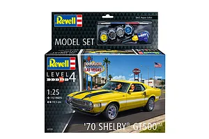 Revell 1/25 1970 Shelby Mustang GT500 Muscle Car Scaled Plastic Model Starter Kit image 113619
