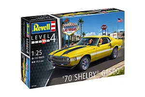 Revell 1/24 1970 Shelby Mustang GT500 Car Scaled Plastic Model Kit image 113630