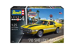 Revell 1/24 1970 Shelby Mustang GT500 Car Scaled Plastic Model Kit image 113631