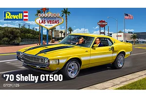 Revell 1/24 1970 Shelby Mustang GT500 Car Scaled Plastic Model Kit image 113633