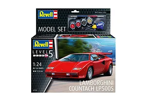 Revell 1/24 Lamborghini Countach Car Scaled Plastic Model Starter Kit image 113636