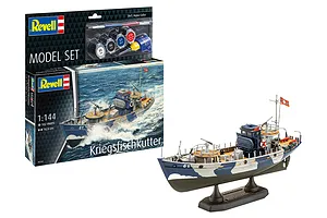 Revell 1/144 KFK (Kriegsfischkutter) Mine Warfare Vessel Scaled Plastic Model Starter Kit image 113644