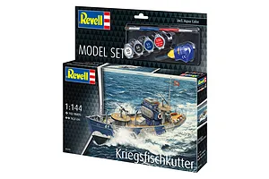 Revell 1/144 KFK (Kriegsfischkutter) Mine Warfare Vessel Scaled Plastic Model Starter Kit image 113651