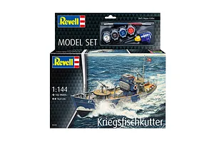 Revell 1/144 KFK (Kriegsfischkutter) Mine Warfare Vessel Scaled Plastic Model Starter Kit image 113652