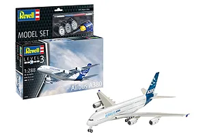 Revell 1/288 Airbus A380-800 Plane Gift Set Scaled Plastic Model Starter Kit image 113666