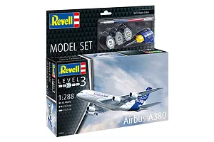 Revell 1/288 Airbus A380-800 Plane Gift Set Scaled Plastic Model Starter Kit image 113667