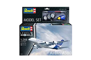 Revell 1/288 Airbus A380-800 Plane Gift Set Scaled Plastic Model Starter Kit image 113668