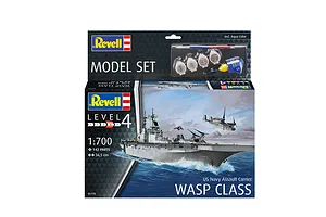 Revell 1/700 Assault Carrier USS WASP Class Scaled Plastic Model Starter Kit image 113687