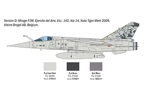 Italeri 1/48 Mirage F.1 (Super Decal Sheet) Fighter Scaled Plastic Model Kit image 113937