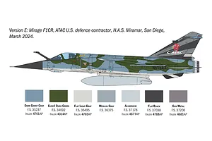 Italeri 1/48 Mirage F.1 (Super Decal Sheet) Fighter Scaled Plastic Model Kit image 113938