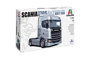 Italeri 1/24 Scania S770 4x2 Normal Roof and "Grey Cab" Truck Scaled Plastic Model Kit image 113944