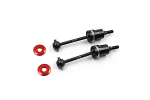 Yeah Racing G45 Steel CVD Driveshaft Hex Adapters 2Pcs - Black/Red