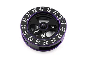 Yeah Racing Aluminium Momentum Round Droop Gauge V2 Set - Black/Purple image 114076