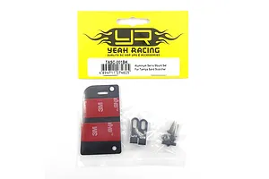 Yeah Racing Aluminium Servo Mount Set for Tamiya Sand Scorcher in original yellow and clear plastic packaging.