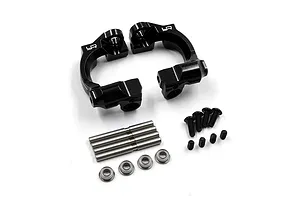 Yeah Racing Aluminium Hub Carriers (C-Hubs) Set - Black