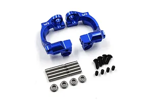 Yeah Racing Aluminium Hub Carriers (C-Hubs) Set - Dark Blue