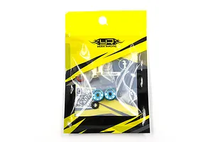 Yeah Racing Aluminium 5mm Bullet Plug Set with Grips - Blue image 114159