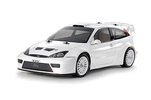 Tamiya TT-02 2003 Ford Focus RS Custom RC Car Electric 4WD 1/10 Scale Kit (No ESC) - White