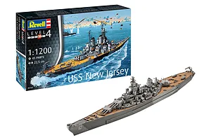 Revell 1/1200 USS New Jersey Battleship Scaled Plastic Model Kit image 114585