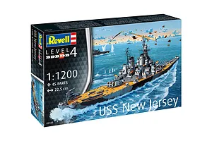 Revell 1/1200 USS New Jersey Battleship Scaled Plastic Model Kit image 114586