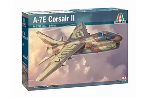 Italeri 1/48 A-7E Corsair Attack Aircraft Scaled Plastic Model Kit image 114676
