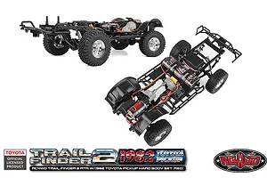RC4WD Trail Finder 2 1982 Toyota 4X4 Pickup Truck Hard Body RC Rock Crawler Electric 4WD 1/10 Scale RTR - Red image 114881