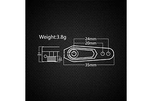 Power HD Aluminium 25T 20-24mm Servo Horn - Black image 114976