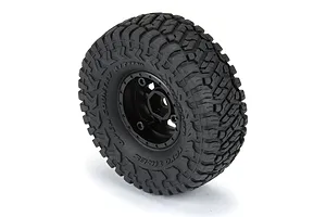 Pro-Line 1.0" Toyo Open Country R/T Trail Tyres on Black Impulse Rims - Glued Wheels 4Pcs image 115109