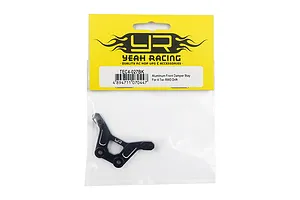 Yeah Racing black aluminium front shock tower for 4-Tec RWD Drift in original yellow and clear plastic packaging.