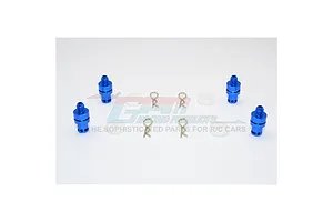 GPM Aluminium Front and Rear Magnetic Body Post Set 4Pcs - Blue image 115228