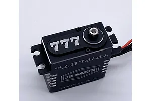 Reefs RC Triple 7 Standard 48kg 14V Waterproof Brushless Metal Geared Servo - Black