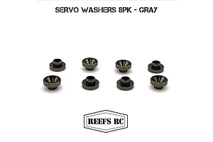 Reefs RC Aluminium Servo Washers 8Pcs - Grey image 115377