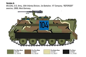 Italeri 1/35 M-113A1 APC Armoured Personnel Carrier Scaled Plastic Model Kit image 115434