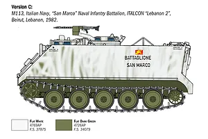 Italeri 1/35 M-113A1 APC Armoured Personnel Carrier Scaled Plastic Model Kit image 115436