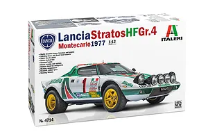 Italeri 1/12 1977 Lancia Stratos HF Gr.4 Monte Carlo Rally Car Scaled Plastic Model Kit image 115444