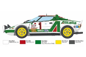 Italeri 1/12 1977 Lancia Stratos HF Gr.4 Monte Carlo Rally Car Scaled Plastic Model Kit image 115446