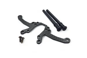 RC Maker Carbon Fibre Rear Vertical Body mount with Body Posts Set image 115590