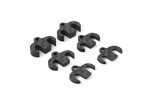 RC Maker Carbon Fibre Rear Body Mount Shim Plate Set 6Pcs