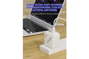 EcoWatt EcoVolt 65W USB Fast Wall Charger Power Adaptor image 115614
