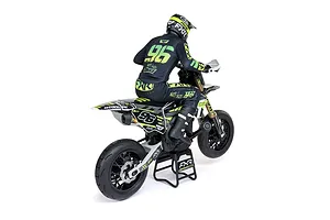 Losi Promoto-SM FXR Supermoto RC Motorcycle Electric Brushless 1WD 1/4 Scale RTR - White image 115761