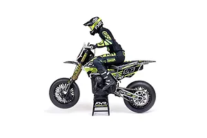 Losi Promoto-SM FXR Supermoto RC Motorcycle Electric Brushless 1WD 1/4 Scale RTR - White image 115762