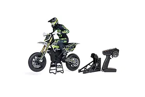 Losi Promoto-SM FXR Supermoto RC Motorcycle Electric Brushless 1WD 1/4 Scale RTR - White image 115768